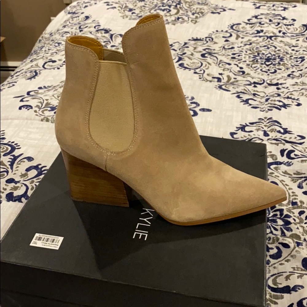 Tan booties